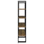 Mystrene - 4 Shelf Bookcase With Open Shelving Design - Black