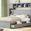 Bed With All In One Cabinet, Shelf And Sockets