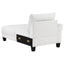 Granholm - Upholstered Curved Arm Sectional Sofa - White