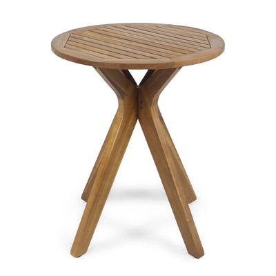 Stamford - Outdoor Bistro Table Acacia Wood X - Base - Teak