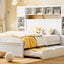 Bed With All In One Cabinet, Shelf And Sockets, Twin Long Trundle