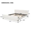 Luxury Upholstered Bed Frame With Curved Headboard & Footboard