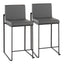 Fuji - Contemporary Modern Elegance, High Back Counter Stool