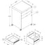 File Cabinet, Rolling Mobile, Storage Drawers, Printer Stand, Office, Work, Glossy Contemporary, Modern - White