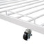 Platform Bed Frame With Trundle, USB Ports And Slat Support, No Box Spring Needed