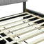 Upholstered Platform Bed With Storage Headboard, Trundle & 2 Drawers And A Set Of Sockets & USB Ports