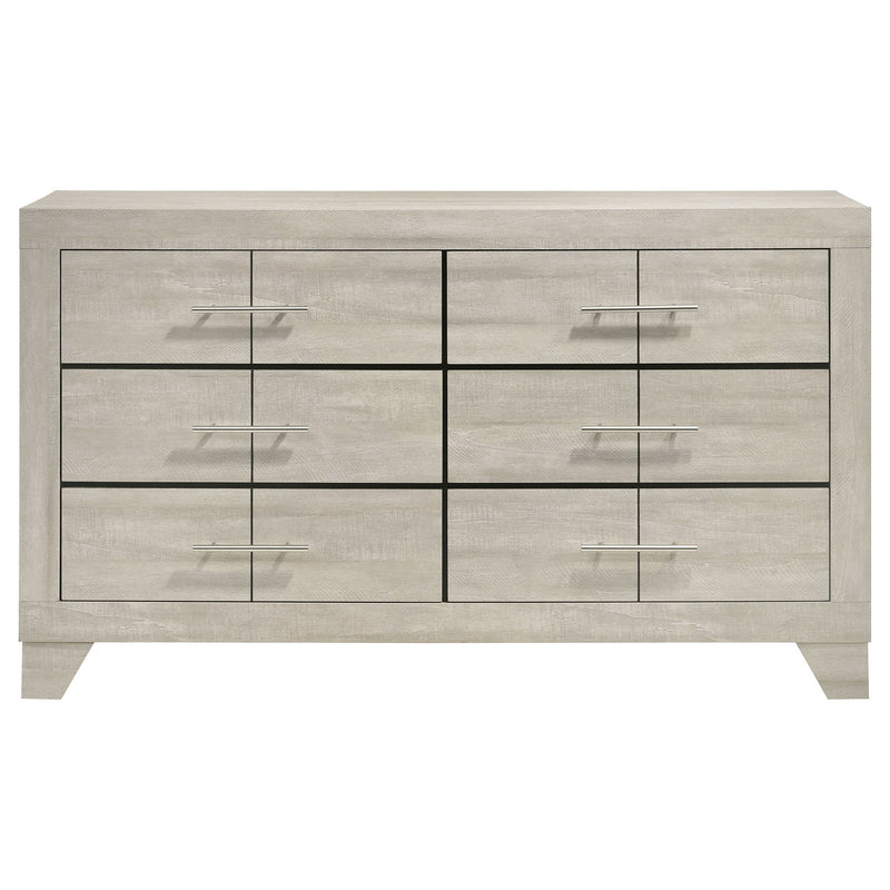 Strout - 6 Drawer Dresser - Cream