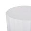 Outdoor End Table With Scallop Edge - Antique White