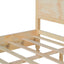 Classic Platform Bed Frame With Panel Headboard