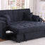 Cody II - 69.5"W Woven Fabric Convertible Sleeper Loveseat with Cup Holder