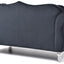Stylish Flared Arm Loveseat