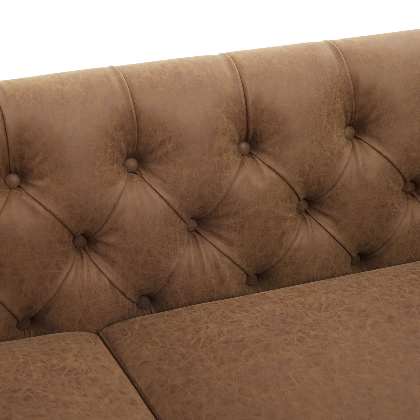 Chesterfield Sofa With Flared Arms For Living Room