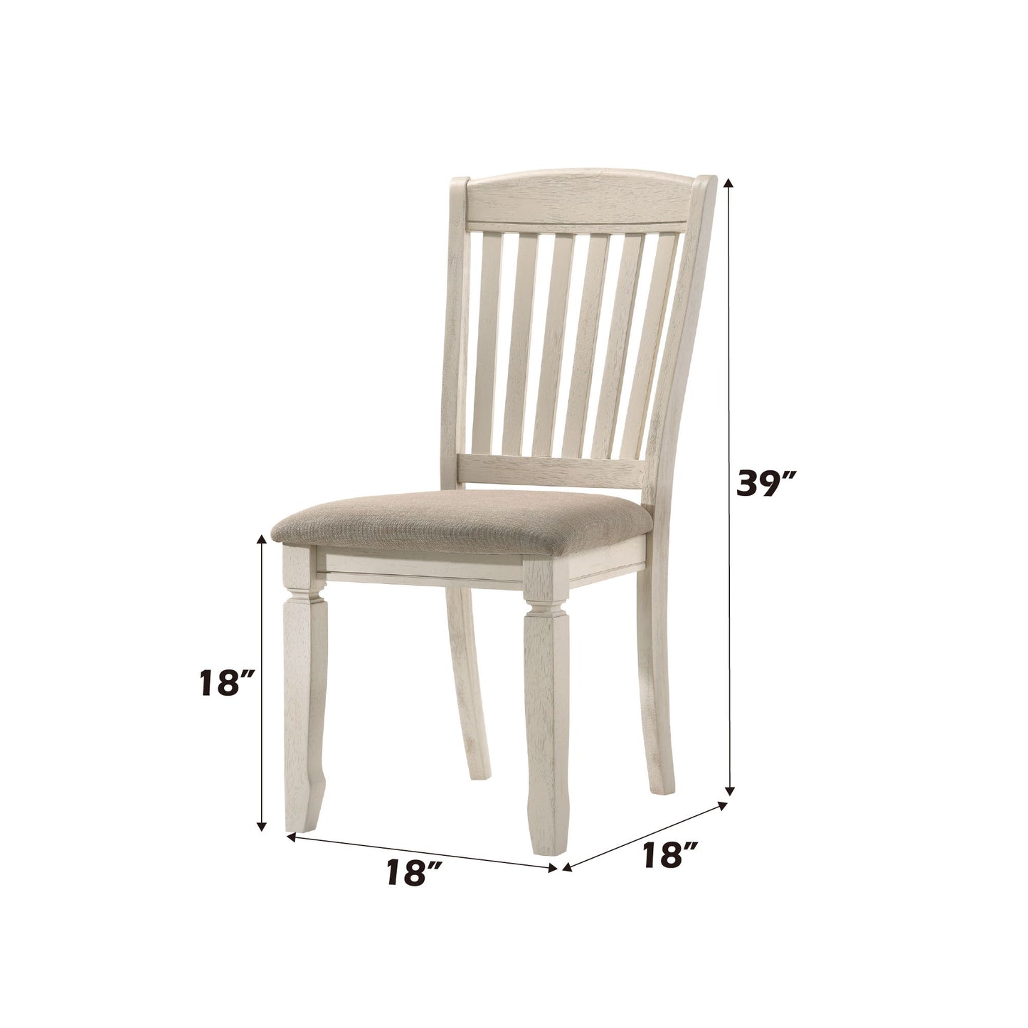 Fedele - Side Chair (Set of 2) - Cream / Tan