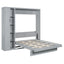 Murphy Wall Bed With Shelves, Wardrobe And LED Lights