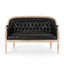 French Country Chesterfield Style Tufted Loveseat
