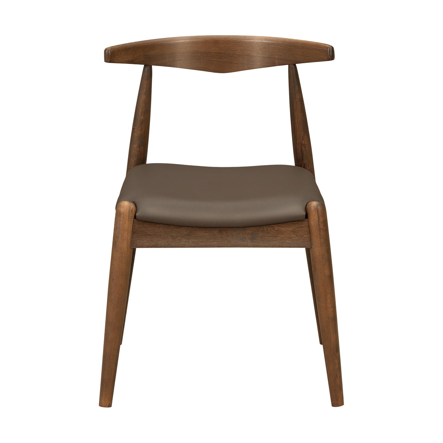 5 Piece Dining Set With 1 Table And 4 Upholstered Chairs - Brown / Walnut