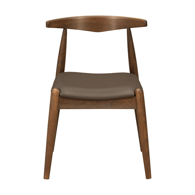 Sillas de comedor con respaldo ergonómico (juego de 2)