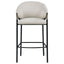 Sloped Arm Bar Stools (Set of 2) - Beige