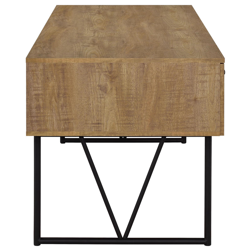 Vellun - 4 Drawer Writing Desk - Mango Color