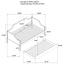 Twin Daybed With Trundle - Cherry