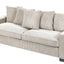 Luxe Sofa With 5 Matching Toss Pillows, Sleek Design, Spacious And Comfortable 3 Seater Couch