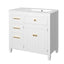 Bathroom Vanity With Sink, 1 Tip Out Drawer, 3 Side Drawers, Adjustable Shelf