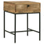 Wyrik - Rectangular Side End Table - Honey
