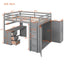 Loft Bed With Drawers, Desk, And Wardrobe