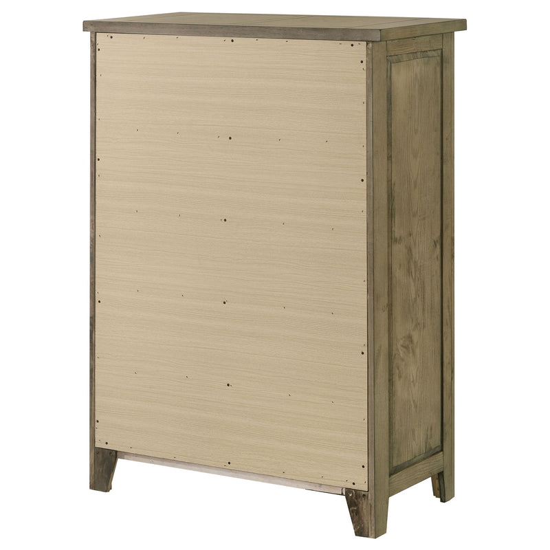 Pelton - 5 Drawer Chest - Oak