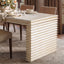 Veda - Geometric Waterfall Dining Table - White