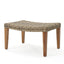 Outdoor Rattan Wicker Ottomans - Gray