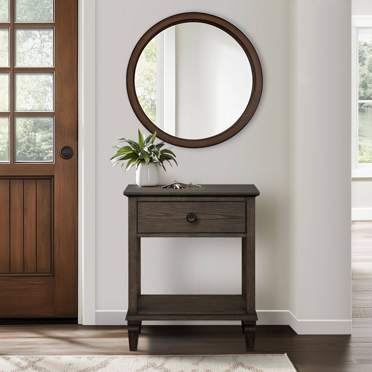 Victoria - Bedside Table With Drawer And Shelf