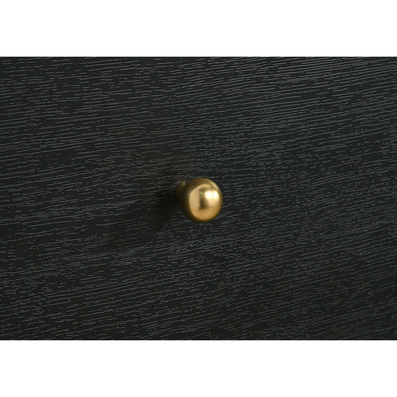 Burton - 6 Drawer Dresser With Mirror - Black