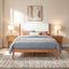 Platform Bed Frame With Upholstered Headboard, Slat Support