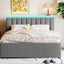 Upholstered Platform Bed With Trundle