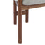 5 Piece Indoor Dining Set, Round Table & 4 Brown Arm Chairs - Beige / Brown / Cherry