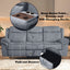Zubaida - Two Tone Recliner Sofa With USB Port Drop Down Table