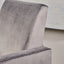 Bolt - Upholstered Recliner Chair With Stainless Steel Base - Gray / Chrome