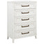 Inverness - 5 Drawer Bedroom Chest - White