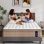 14" Mattress Hotel Collection Hybrid Mattress With Gel Memory Foam & Pocket Springs - Brown / White - King