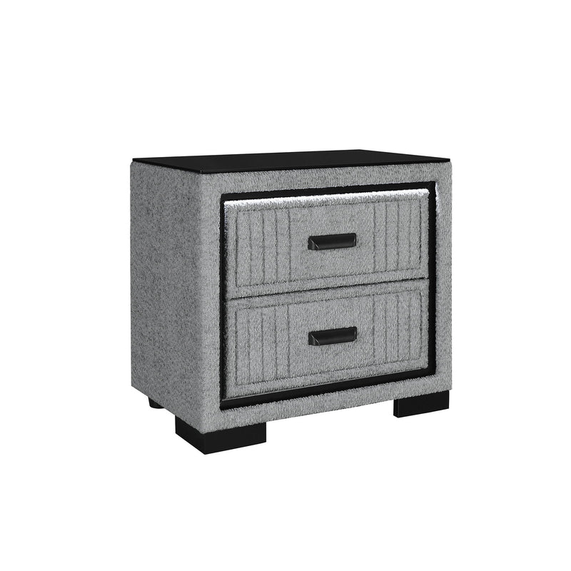 Isaiah - Nightstand With Upholstered Frame