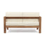 2 Piece Patio Set With Open-Back Loveseat And Coffee Table - Beige / Brown
