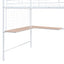 Loft Bed With Desk And Grid, Stylish Frame With Lateral Storage Ladder And Wardrobe