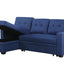 Upholstered Pull Out Sectional Sofa With Chaise