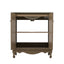 Vintage Bathroom Vanity With Ceramic Sink, Adjustable Shelves