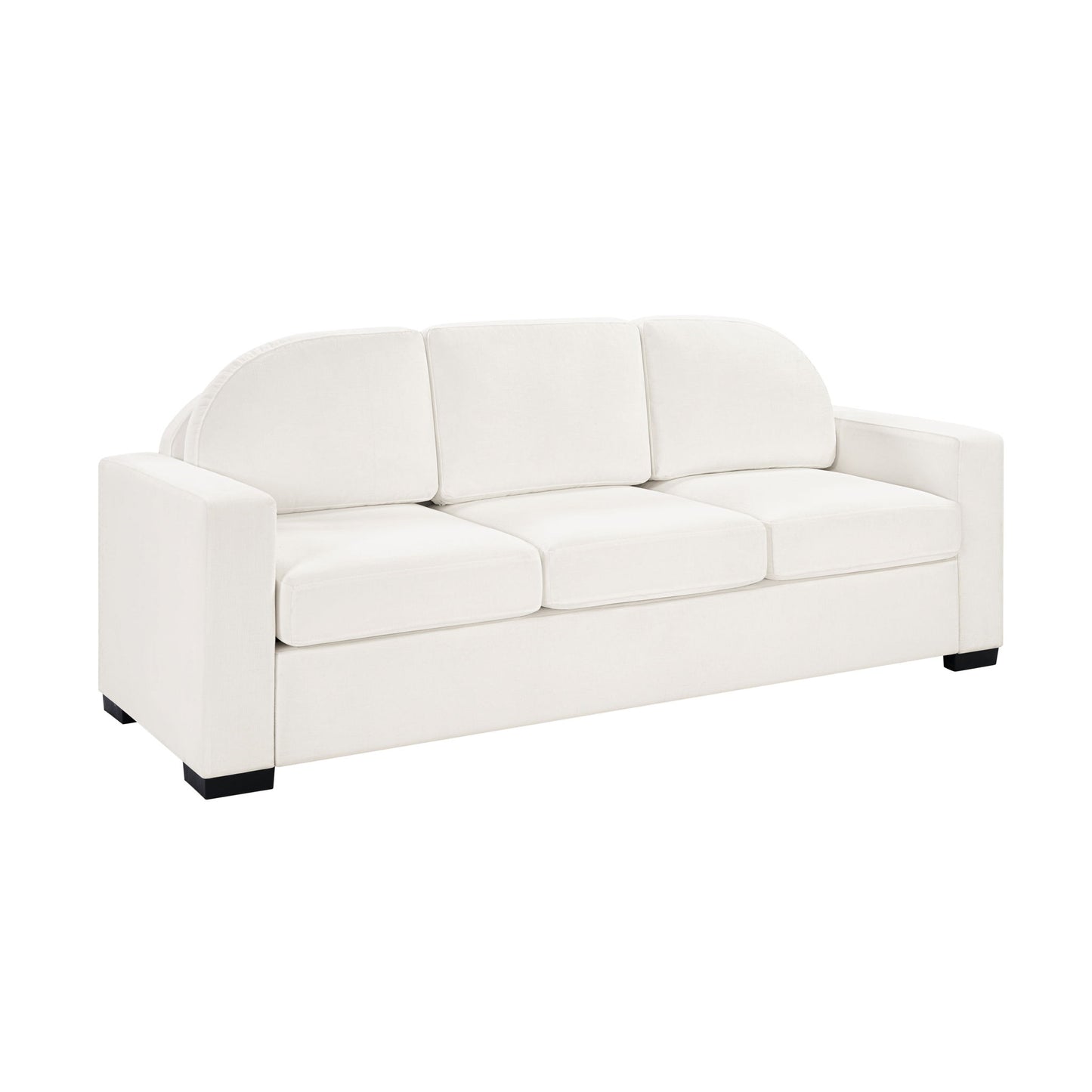 Modern 3 Seater Sofa With Curved Backrest