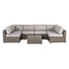 Seating Set With Cushions Handcrafted Wicker Design