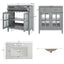 Bathroom Vanity With Ceramic Sink, Adjustable Shelf & Tip Out Tray