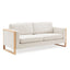 Modern Sofa With Solid Wood Legs, 3 Seater