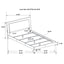 August - 6 Piece Queen Panel Bedroom Set With LED Lighting - White